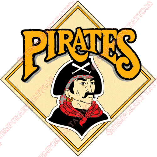 Pittsburgh Pirates Customize Temporary Tattoos Stickers NO.1832